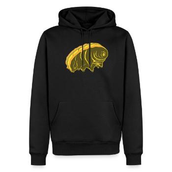 Tardigrade Wasserbär Retro Tardigrades - Männer Premium Bio Hoodie - Schwarz - Vorne - Nico (187cm)