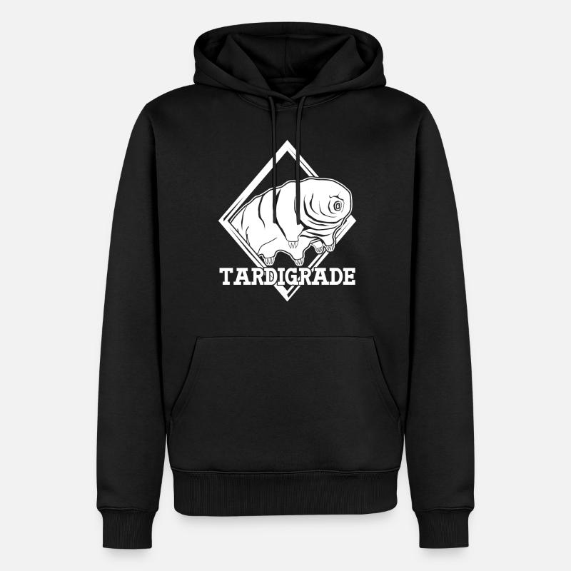 Tardigrade Wasserbär Tardigrades - Männer Premium Bio Hoodie - Schwarz