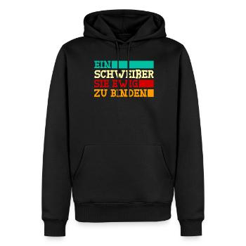 Schweißer Schweißnaht Schweißen - Männer Premium Bio Hoodie - Schwarz - Vorne - Nico (187cm)