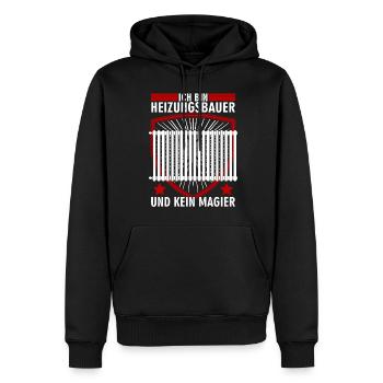 Heizungsbau Heizung Heizungsbauer - Männer Premium Bio Hoodie - Schwarz - Vorne - Nico (187cm)