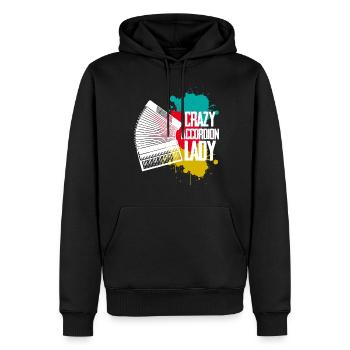 Akkordeon Lady Akkordeonist Zieharmonika - Männer Premium Bio Hoodie - Schwarz - Vorne - Nico (187cm)