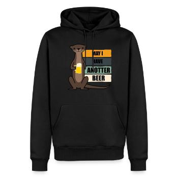 Otter Seeotter Bier Otters - Männer Premium Bio Hoodie - Schwarz - Vorne - Nico (187cm)