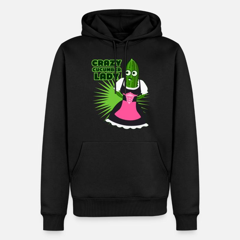 Concombre Dirndl Concombre - Sweat à capuche Premium bio Homme - noir