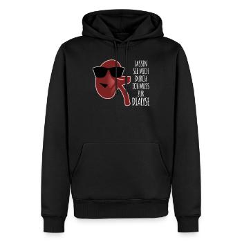 Dialyse Niere Dialyseklinik - Männer Premium Bio Hoodie - Schwarz - Vorne - Nico (187cm)