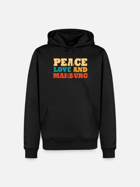Marburger Marburg - Men’s Premium Organic Hoodie - black