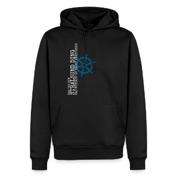 Stralsund lustiger Spruch Stralsunder - Männer Premium Bio Hoodie - Schwarz - Vorne - Nico (187cm)