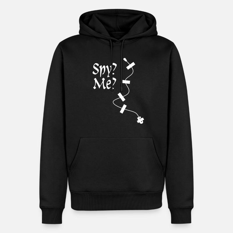 Espion Espion Espion Agent Secret - Sweat à capuche Premium bio Homme - noir