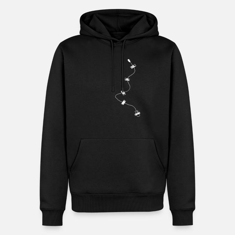 Espion espion agent secret - Sweat à capuche Premium bio Homme - noir