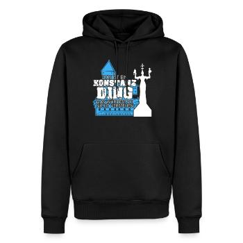 Konstanz Bodensee Spruch Konstanzer - Männer Premium Bio Hoodie - Schwarz - Vorne - Nico (187cm)