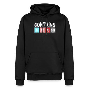 Sarkasmus Spruch Witz mit Ironie - Männer Premium Bio Hoodie - Schwarz - Vorne - Nico (187cm)