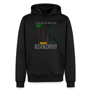 Galabauer Rechenzentrum Gärtner Galabau - Männer Premium Bio Hoodie - Schwarz - Vorne - Nico (187cm)