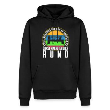 Drechsler Drechselbank Drechseln - Männer Premium Bio Hoodie - Schwarz - Vorne - Nico (187cm)