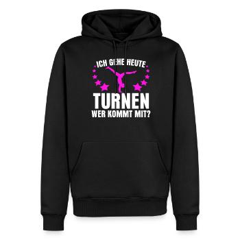 Turnen Gymnastik Turnerin - Männer Premium Bio Hoodie - Schwarz - Vorne - Nico (187cm)