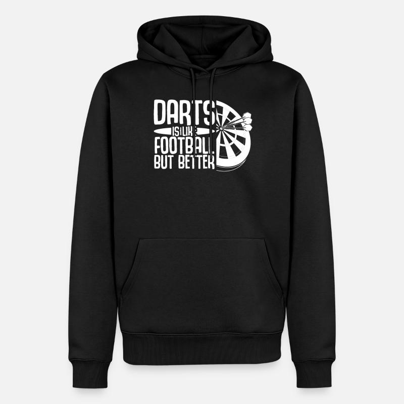Fléchettes Dartboard Dart - Sweat à capuche Premium bio Homme - noir