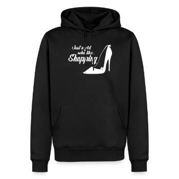 Shopping Chaussures Talons hauts Shopping - Sweat à capuche Premium bio Homme - noir - Devant - Nico (187cm)