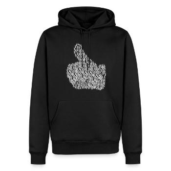 Ameisen Daumen hoch Ameise - Männer Premium Bio Hoodie - Schwarz - Vorne - Nico (187cm)