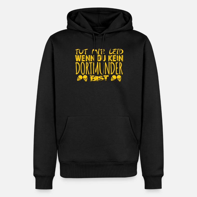 Dortmunder lustig Dortmund - Sweat à capuche Premium bio Homme - noir