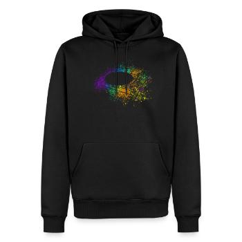 Schallplatten Plattenspieler - Männer Premium Bio Hoodie - Schwarz - Vorne - Nico (187cm)