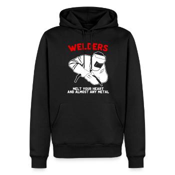 Welder Mechanic Locksmith Welding - Men’s Premium Organic Hoodie - black - Front - Nico (187cm)