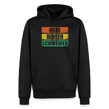 Heiß Heißer Schweißer - Männer Premium Bio Hoodie - Schwarz - Vorne - Nico (187cm)
