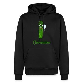 Gurken Detektiv Cluecumber Gurke - Männer Premium Bio Hoodie - Schwarz - Vorne - Nico (187cm)