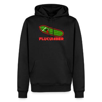 Kranke Gurke Flucumber Gurken - Männer Premium Bio Hoodie - Schwarz - Vorne - Nico (187cm)