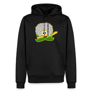 Mais Dab Dabbing Popcorn - Männer Premium Bio Hoodie - Schwarz - Vorne - Nico (187cm)