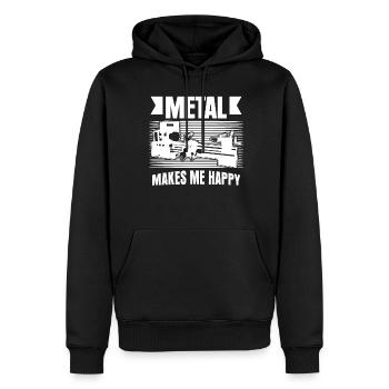 Chipper Lathe operator Cutting machine operator - Men’s Premium Organic Hoodie - black - Front - Nico (187cm)