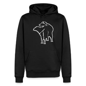 Golden Retriever de Behind Dog Dogs - Sweat à capuche Premium bio Homme - noir - Devant - Nico (187cm)