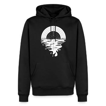Sport shooter target shooting club - Men’s Premium Organic Hoodie - black - Front - Nico (187cm)