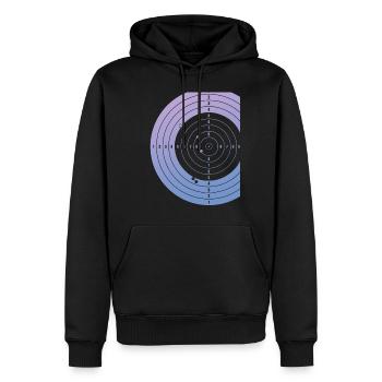 Sportschütze Zielscheibe Schützenkönig - Männer Premium Bio Hoodie - Schwarz - Vorne - Nico (187cm)