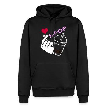 Kpop Bubble Tea Korean Popmusik K-Pop - Männer Premium Bio Hoodie - Schwarz - Vorne - Nico (187cm)