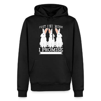 Hasen Kaninchen Hase - Männer Premium Bio Hoodie - Schwarz - Vorne - Nico (187cm)