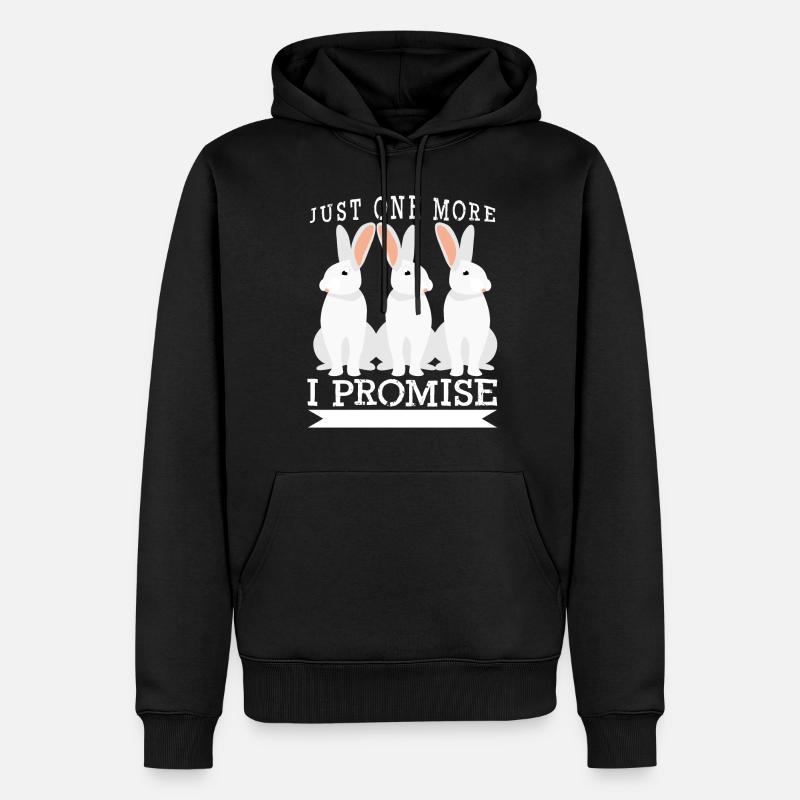 Lapin Lapin Lapin Lapin - Sweat à capuche Premium bio Homme - noir