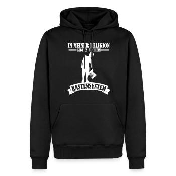 Bier Bierkiste Vatertag Hobbybrauer - Männer Premium Bio Hoodie - Schwarz - Vorne - Nico (187cm)