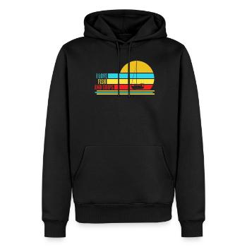 Segeln Fish and Ships Kapitän Segler - Männer Premium Bio Hoodie - Schwarz - Vorne - Nico (187cm)