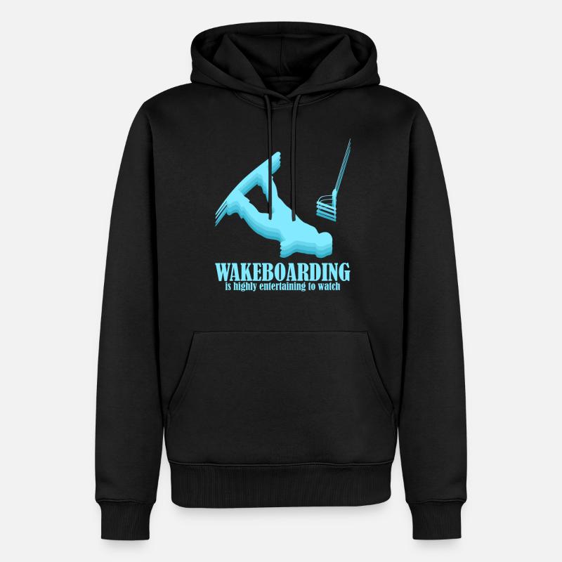 Wakeboarding Wakeboarder Wakeboard - Sweat à capuche Premium bio Homme - noir