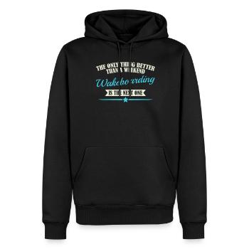 Wakeboard Wakeboards Wakeboarder - Sweat à capuche Premium bio Homme - noir - Devant - Nico (187cm)