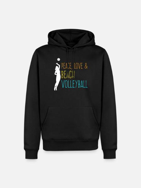 Volleyball player Beach Volleyball - Men’s Premium Organic Hoodie - black
