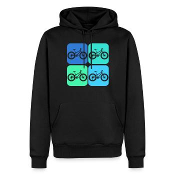 Fatbike retro Fat Bike - Männer Premium Bio Hoodie - Schwarz - Vorne - Nico (187cm)