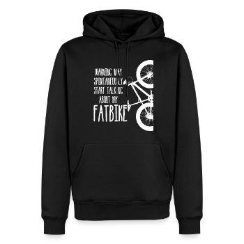Fatbike Spruch Fat Bike - Männer Premium Bio Hoodie - Schwarz - Vorne - Nico (187cm)