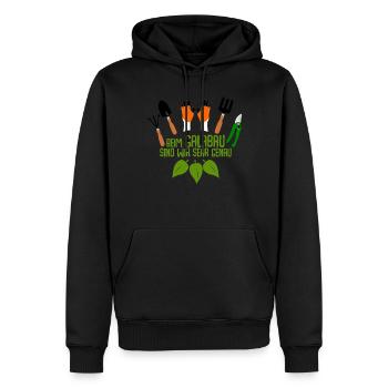 Galabauer Gartenbau Galabau Gärtner - Männer Premium Bio Hoodie - Schwarz - Vorne - Nico (187cm)
