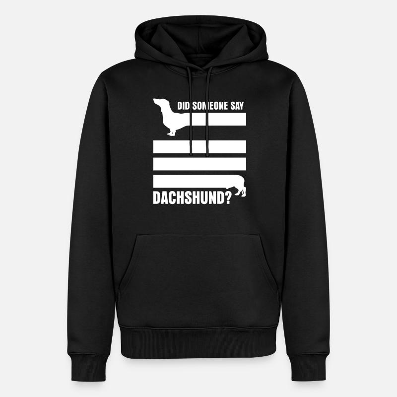 Teckel - Sweat à capuche Premium bio Homme - noir