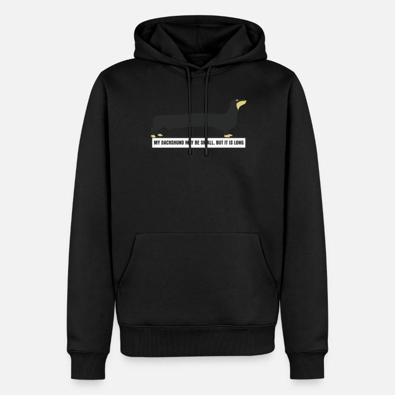Teckel long chien teckel club - Sweat à capuche Premium bio Homme - noir