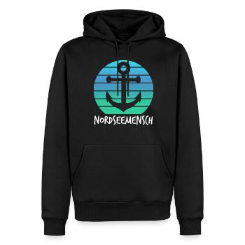 Nordsee Küste Nordseemensch Nordseeküste - Männer Premium Bio Hoodie - Schwarz - Vorne - Nico (187cm)