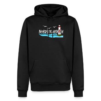 Nordsee Küste Leuchtturm Nordseeküste - Männer Premium Bio Hoodie - Schwarz - Vorne - Nico (187cm)