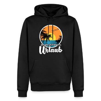 Urlaub Sommerurlaub Urlauber - Männer Premium Bio Hoodie - Schwarz - Vorne - Nico (187cm)