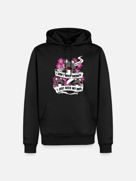 Rat Rat Owner Rats - Men’s Premium Organic Hoodie - black
