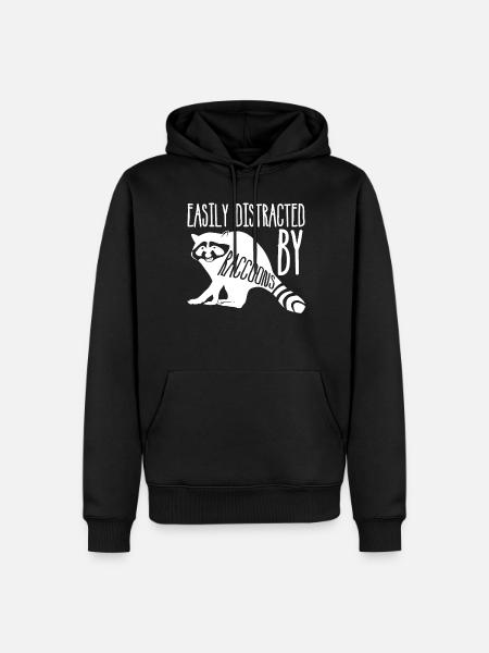 Ratons laveurs - Sweat à capuche Premium bio Homme - noir