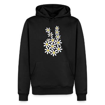 Signe de Paix Pacifisme Paix - Sweat à capuche Premium bio Homme - noir - Devant - Nico (187cm)